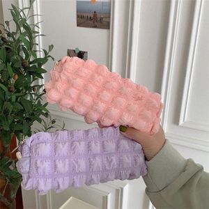 Cream Cloud Soft Pencil Case Cosmetic Bag Student Statierij Tas Multifunctioneel reizen Grote capaciteit Make -up opbergtas R1CQ#