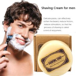 Crème Facial Hair Nettoyage Savon Laton Male Barbe Care Supplies Men Men Barbe Rasage Savon