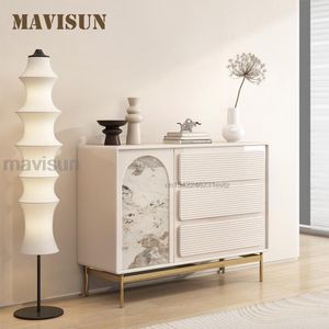 Crème stijl keukenkast modern design huishouden kasten vast houten meubels eenvoud wit dressoir voor woonkamer