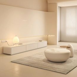 Crème stijl tv-stands modern eenvoudig lichte luxe vloer-bestaande tv-kast huis woonkamer meubels klein appartement tv-tafel d