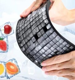 Outils de crème Silicone Ice Maker 1cm carré Cubes de glace écrasés 160 Grilles Inventaire entièrement 8408359