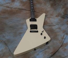 Guitare électrique blanche crème eet fuk incrustation pick-upsmetallica Jameshetfield9642344