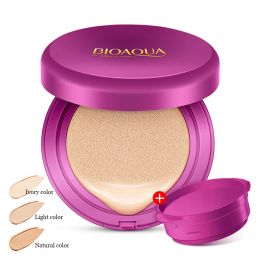 Cremas Bioaqua Air Cushion CC Cream Concealer Fundación hidratante Maquillaje Cosméticos Coréticos Whitening Face Beauty Makeup