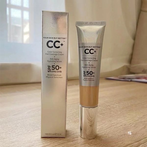 Crème Foundation Makeup Cosmetics Votre peau mais mieux CC + Oil Free Full Cover Base Foundation Full Coverage Cream Whitening Cream