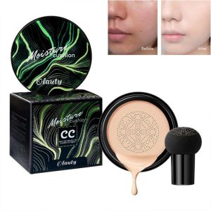 Cremas Olauty BB Air Cushion Base en crema Mushroom Head CC Cream Corrector Blanqueamiento Maquillaje Cosmético Impermeable Iluminar Base facial