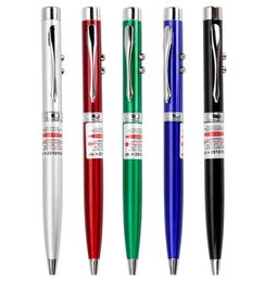 Créatif 3 en 1 LED Laser Pointer Pen LED Student Ballpoint Pens Pens Multifiset LED Ball Pen Office fournisseur