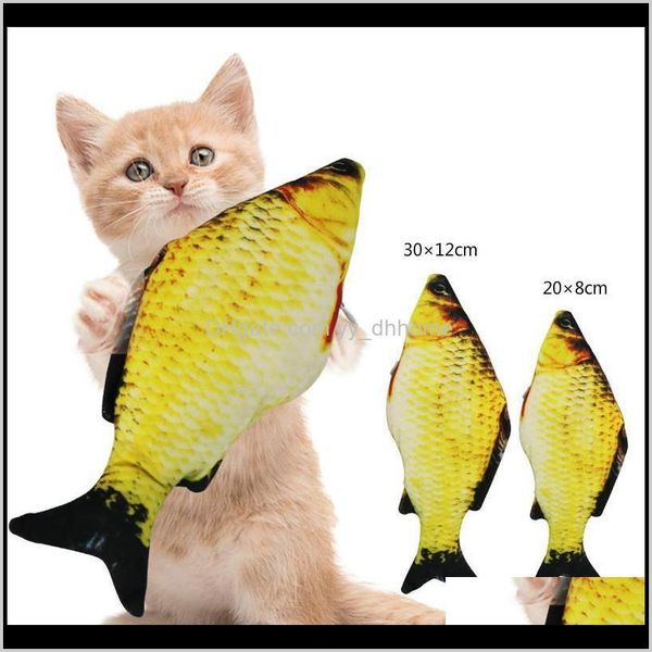 Cr￩atif 3d Fish en forme de chien Gift Gift Fournissant des oreillers DIY PLUSE COLORFUR BELL Ball Jragw Toys 6XSBW