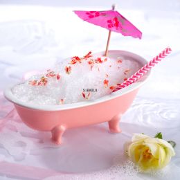 Creatieve 3D Mini Bathtub Cocktail Glass Keramische smoothies Cups Bar Charms Sorbet container Mok Milkshake Koud drankjes Glazen