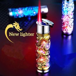 Couring Dragon Creative Dragon Color Light Fermropwropwing Red Flame Cylindrical plus léger