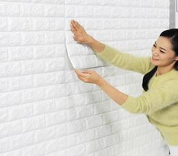 Creatief 3D Wallpaper Pe Foam Diy Wall Stickers Home Decoratie Wand Decor Emboste bakstenen Stone Woonkamer Slaapkamer Achtergrond LX65938521