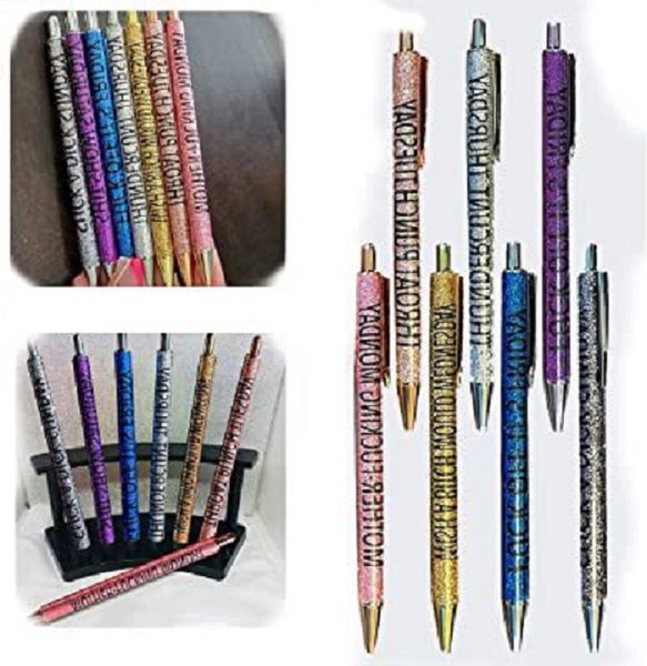 Creative 7 pièces stylos drôles l stylo à bille créatif pilote stylet tactile stylo pour écrire papeterie bureau école étudiant cadeau