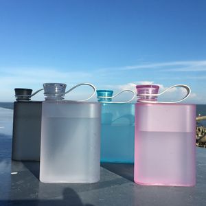 Creative A5 Bouteille D'eau 380 ml Sports De Plein Air Carré Tasses En Plastique Portable Résistant Aux Chutes Boissons Bouilloire LYX183