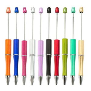 Creative ajouter une perle stylo bricolage stylos à perles originaux lampe personnalisable travail artisanat outil d'écriture stylos à bille Ouqtm