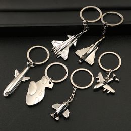 Llaveros creativos de aviones, colgante de llavero de Metal, accesorios de llavero para hombre y mujer, regalo