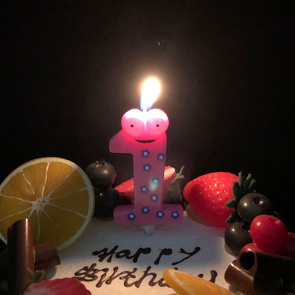 Animal créatif Candletopper pour joyeux anniversaire gâteau de gâteau de gâteau