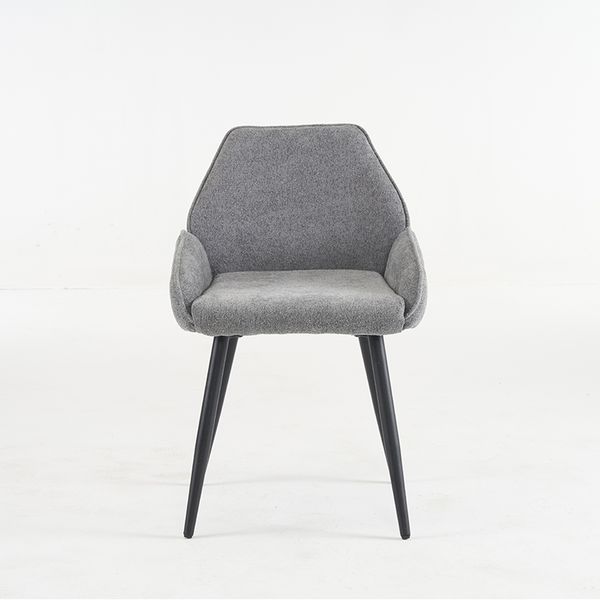 Sillón con respaldo creativo, silla de ocio de moda de hogar moderna y sencilla, silla a juego de color de tela para restaurante