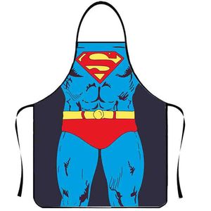 Creatief barbecueschort, cartoon Superman schort, best verkochte aangroeiwerende schort grillige persoonlijkheid BHFF8632