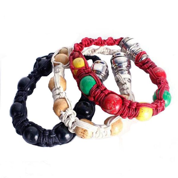 Creative Perlé Bracelet Tuyau Portable Caché Filtre À La Main Noeud Corde En Métal Porte-Cigarette Ménage Fumeur Accessoires 28CM