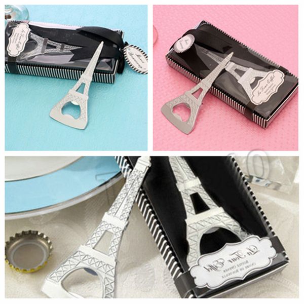 Creative Beer bouteille ouvre-bouteille Novelty Home Party Articles Les ouvre-bouteilles de la tour Eiffel Faveurs de mariage Coffret cadeau Packaging HomeWaret2I5521