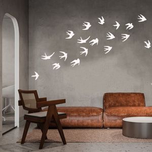 Creative Oiseau Vinyle Wall Sticker Pour La Maison mur Décor Peintures Murales Autocollants Sur Windows chambre décoratif Animaux Papier Peint