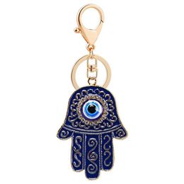 Creative Blue Eyes Keychain Pourse Charms Crystal Rignestone Key Chain Ring Holder Car Cortes de voiture 242G