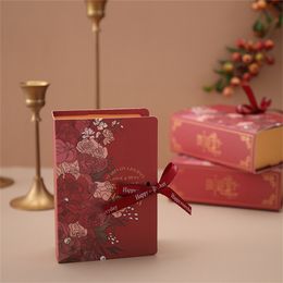 Creative Book Mariage Bonbons Boîte De Chocolat Antiquité Magique Forme De Livre Avec Emballage Cadeau Souvenir Boîte D'anniversaire Fête Nouvel An Célébration Sac Cadeau MJ0461