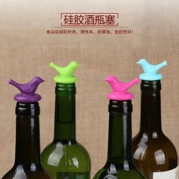 Creatieve flesstopper Caps Wine Family Bar Preservation Tools Silicone Bird Design veilig en gezond 240428