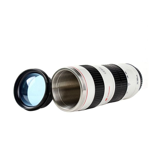 Masse de café Creative Camera Lens Tasse 440 ml en acier inoxydable