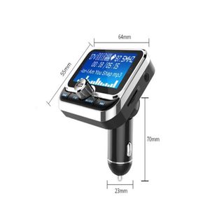 Creative Car FM Transmitter With Remote Control LCD Bluetooth MP3 Player Dual USB Car FM zender Modulator