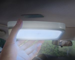 Creative Car Reading Light LED Pers Dim Thim Toning USB Opladen Nachtlampje Markeer Auto Plafondlamp