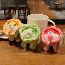 Creatieve Cartoon Cabbage Dog Vegetable Elf Plush Toy Doll Keychain Grab Doll Machine Pendant