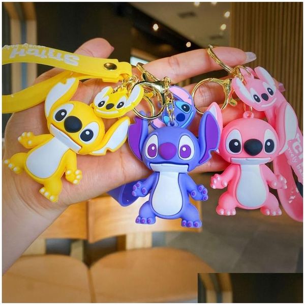 Creative Cartoon Poupée PVC Sac Pendentif Décoration Porte-clés Internet Célèbre Voiture Couple Anniversaire Cadeau Usine Spot En Gros Drop Deliv Dhdjl