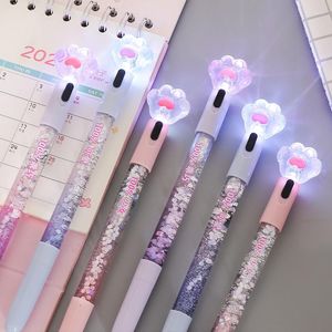 Creative Cartoon Luminous Gel Pen Cute Kawaii Ballpoint Student Stationery 0.38mm Writing Tools School Supplies