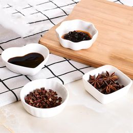 Creatieve sausschaal van keramiek Rond vierkant kruidenschoteltje Japanse sauskruidenplaat 202p