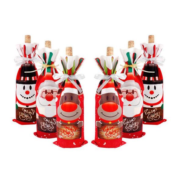 Bolsa de vino tinto de Navidad creativa, conjunto de botellas, decoraciones, regalo, venta al por mayor, entrega directa Dhxar