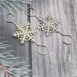 Creatieve kerstbenodigdheden kerstvakantie accessoires ornamenten Christmas Snowflake Hooks 68mms haken