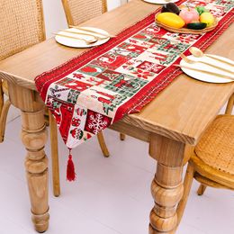 Creative Christmas Table Runner Xmas Party Decoratie Runners Woonkamer Eettafel Verkleden Home Decorationson