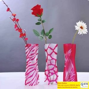 Creative Creative Clear Ecofrimy Flowing Flower pliable écologique Vase Vase Incrustable Réutilisable Home Wedding Party Decoration DHL