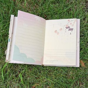 Creatief Clear Sky Dream Cute Cartoon Student Notebook Dikke Lock Code Book A5 kinderdagboek