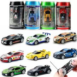Creative Coke Can Mini Car RC Cars Collection Radio Controlled Cars Machines on the Remote Control Toys for Boys Kids Gift WLY935