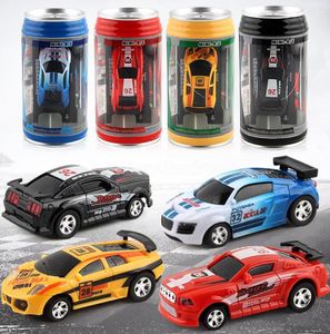 Creative Coke Can Mini Car RC Cars Collection Radio Controlled Cars Machines on the Remote Control Toys for Boys Kids Gift A0214