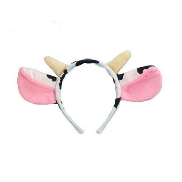 Créatif vache lait corne oreille bandeau Animal Cosplay Costume bandeau de cheveux accessoires de fête accessoires de fête cadeaux GC1893