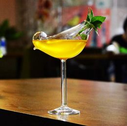 Verre de cocktails d'oiseau en cristal créatif Personnalité moléculaire de modélisation fumée flûtes fantaisie