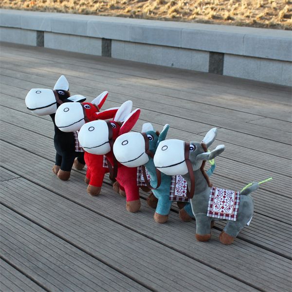 Poupées d'animaux mignons et créatifs, Machine à saisir, prix du Temple, Baoding, jouet en peluche, âne en peluche, marché