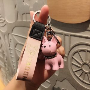 Creatieve schattige hondenpoppen Key Chain Men vrouwen voortreffelijke mooie tas hanger mooie feest cadeau auto sleutelhanger ketting