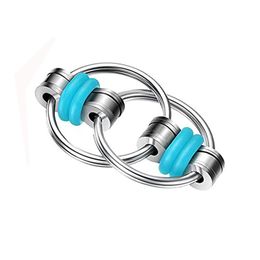 Creatieve Decompressie Keten Fiets Fidget Chain Anti-stress Sleutelhanger Hand Spinner Vinger Fidgets Voor Autisme Angst Antistress 2287