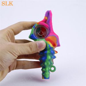 Creative Design Conch Apparence Pipe Taille 4.72 in/120 mm Fumer Filtre Outil Avec Petit Bol En Verre Brûleur Tuyaux