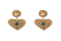 Creatieve ontwerper Danggle Earring Evil Eye Eye Aarding For Women Vintage Kawaii Accessories Fashion Rhinestone Trendy Oording Jewelry3230102