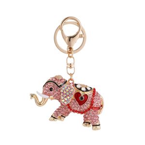 Porte-clés éléphant d'amour incrusté de diamants créatifs pendentif de voiture en strass de haute qualité Souvenir de voyage 1224433