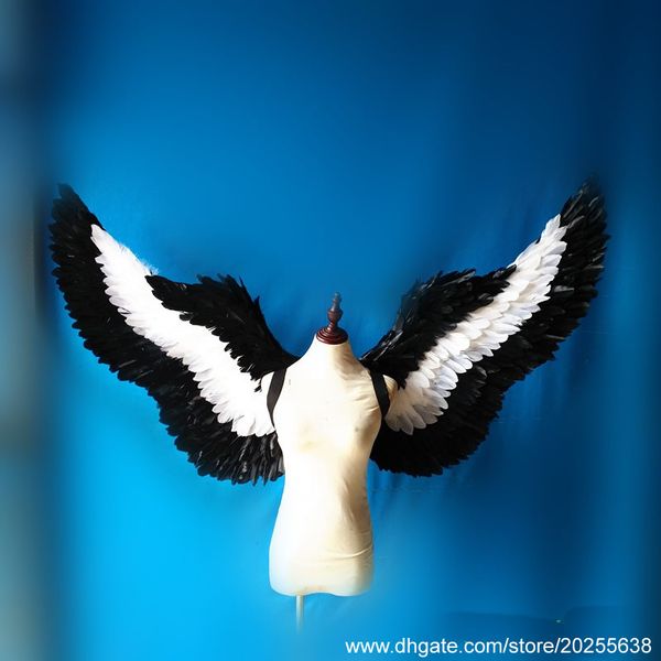 Accesorios decorativos DIY creativos alas de ÁNGEL de gran tamaño bonitas artesanías de plumas naturales Alas de hadas para espectáculo de danza satage Cosplay envío gratis